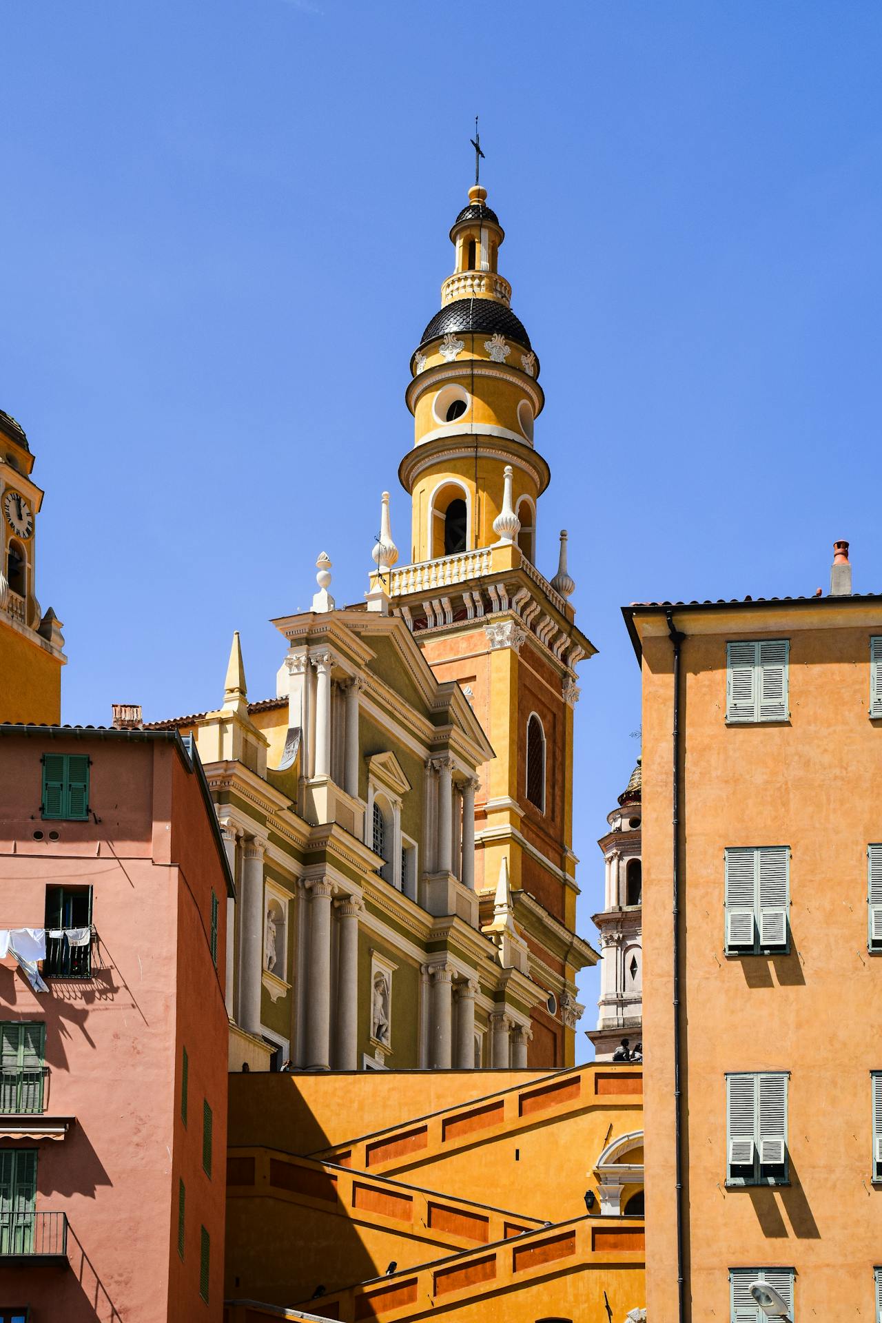 A church against a clear blue sky