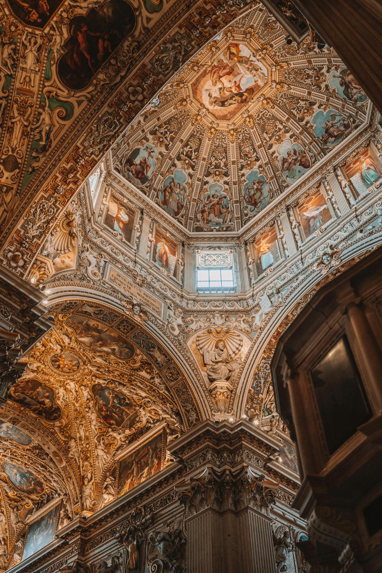 A beautiful church ceiling