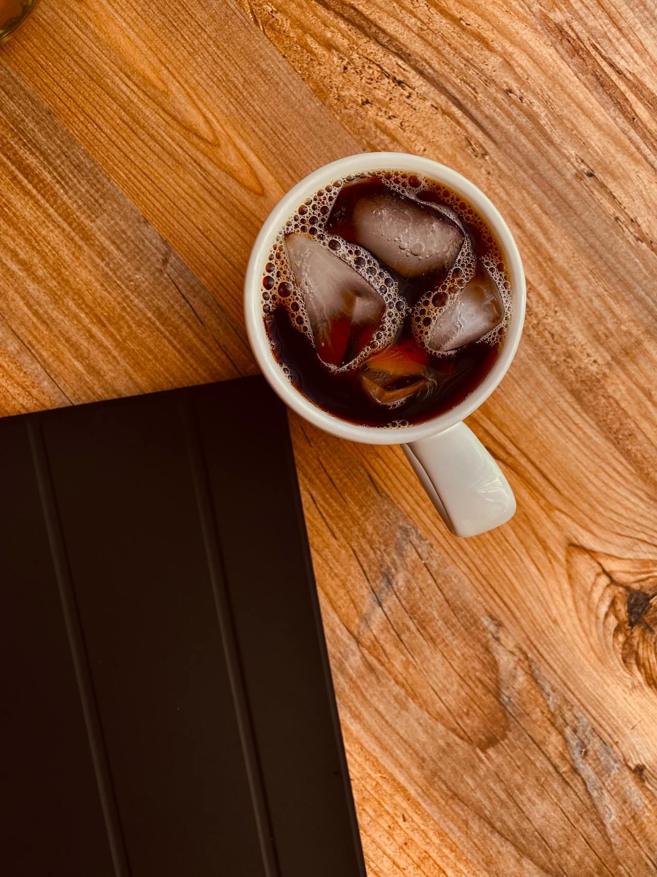A cup of iced coffee